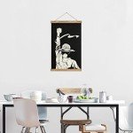Anime Wall Hanging Scroll Art with Wooden Frame