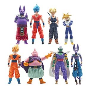 8-Piece Goku Anime Action Figure Set