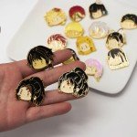 Cute Demon Slayer Brooch Pins Set - 17pcs