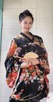 Anime Women's Kimono Dance Set with Fans & Socks