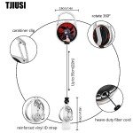 Anime Badge Reel Holder with 360° Swivel Clip