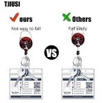 Anime Badge Reel Holder with 360° Swivel Clip