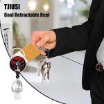 Anime Badge Reel Holder with 360° Swivel Clip