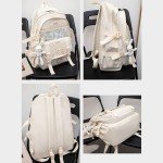 Cute Anime School Backpack for Kids - White