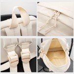 Cute Anime School Backpack for Kids - White