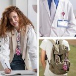 Anime ID Badge Holder Set with Keychain 4pcs