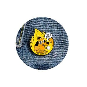 Cute Cartoon Tiger Enamel Pin for Jackets