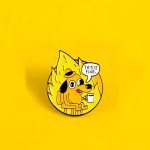 Cute Cartoon Tiger Enamel Pin for Jackets
