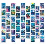 50pcs Anime Night Scene Stickers Set