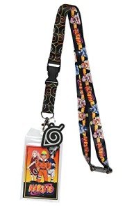 Naruto ID Badge Holder Lanyard with Pendant & Sticker