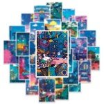 50pcs Anime Night Scene Stickers Set