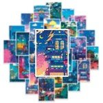 50pcs Anime Night Scene Stickers Set