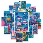 50pcs Anime Night Scene Stickers Set