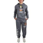Naruto Men's Charcoal Hoodie and Sweatpants Set