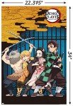 Demon Slayer Group Art Wall Poster - 22.375" x 34