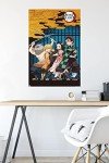 Demon Slayer Group Art Wall Poster - 22.375" x 34
