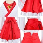 Red and White Fox Anime Cosplay Kimono Set