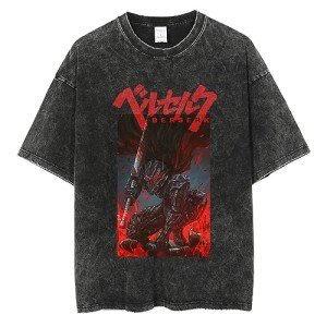 Berserk Anime Graphic Tee - Vintage Y2K Style