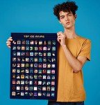 Top 100 Anime Scratch Off Poster - Wall Art