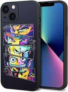 Anime Face iPhone 13 Silicone Case – Full Protection