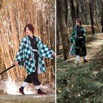 Rengoku Kamado Zenitsu Giyuu Cosplay Kimono Outfit