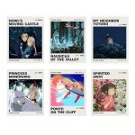 Studio Ghibli Anime Posters Set of 6