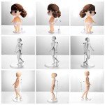 Ddung Doll Clear 3-Pack Stand for Action Figures