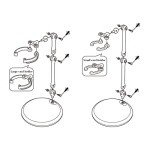 Ddung Doll Clear 3-Pack Stand for Action Figures