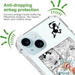 Anime-Inspired iPhone 15 Clear Case with Protection