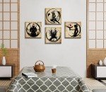 Retro Japanese Samurai Anime Wall Art Set