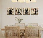 Retro Japanese Samurai Anime Wall Art Set