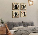 Retro Japanese Samurai Anime Wall Art Set