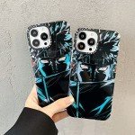 Anime Phone Case with Blue Light Effect for iPhone