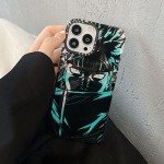 Anime Phone Case with Blue Light Effect for iPhone