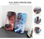Anime Phone Case for iPhone 14/15 with Keychain