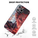 Anime Phone Case for iPhone 14/15 with Keychain
