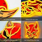 Hannya Mask Neon Sign - Anime Room Decor