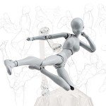 Haniforever Female Drawing Manikin Action Figure