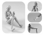 Haniforever Female Drawing Manikin Action Figure