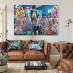 Anime Sexy Girl Canvas Art Poster 12x18 inch