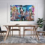Anime Sexy Girl Canvas Art Poster 12x18 inch