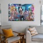 Anime Sexy Girl Canvas Art Poster 12x18 inch