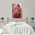 Anime Aerith Red Dress Wall Art Poster Print