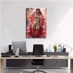 Anime Aerith Red Dress Wall Art Poster Print