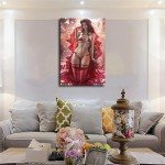 Anime Aerith Red Dress Wall Art Poster Print