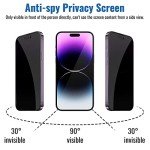NEEPART iPhone 14 Pro Max Privacy Screen Protectors