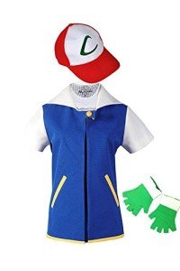 Anime Trainer Costume Hoodie & Accessories Set