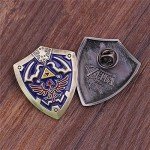 Hylian Shield Enamel Pin - 1.5" Brooch
