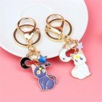 Cute Anime Cat Couples Keychain Set - 2 Pack