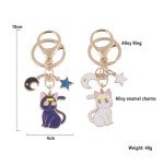 Cute Anime Cat Couples Keychain Set - 2 Pack
